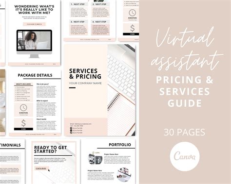 Virtual Assistant Pricing Template VA Service Guide Turn - Etsy