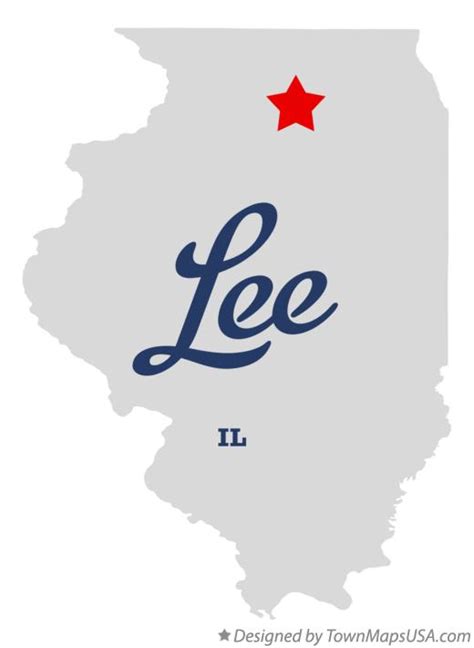 Map of Lee, Lee County, IL, Illinois