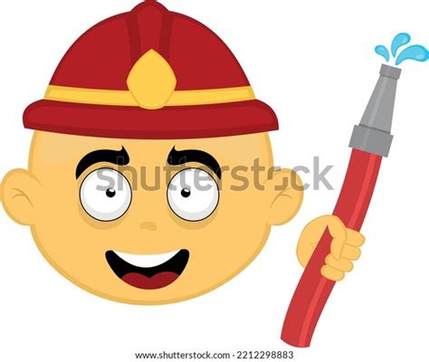 Vector Emoji Illustration Yellow Cartoon Firefighter Stock Vector (Royalty Free) 2212298883 ...