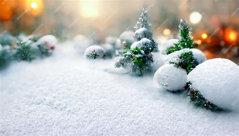 Premium Photo | Christmas HD Wallpaper with falling snow Beautiful artwork seasonal and copy ...