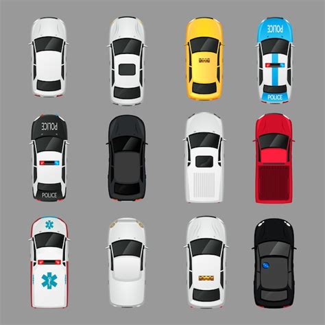 Car Top View Vectors, Photos and PSD files | Free Download