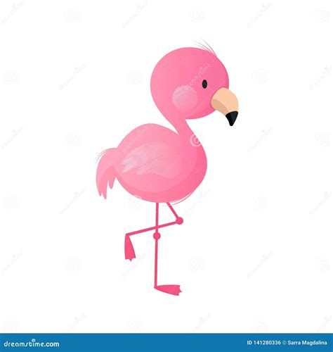 Baby flamingo stock vector. Illustration of design, decorative - 141280336