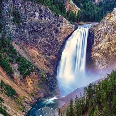 Lower Falls Yellowstone National Park iPad Wallpapers Free Download