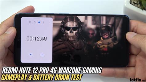 Xiaomi Redmi Note 12 Pro 4G Call of Duty Warzone Mobile Gaming test | Snapdragon 732G, 120Hz ...