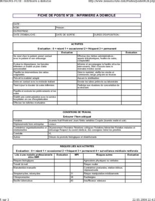 Fiche De Poste Infirmiere Referente Service Oncologie.pdf notice ...