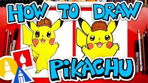 How To Draw Pokemon Detective Pikachu | Drawing videos for kids, Art ...