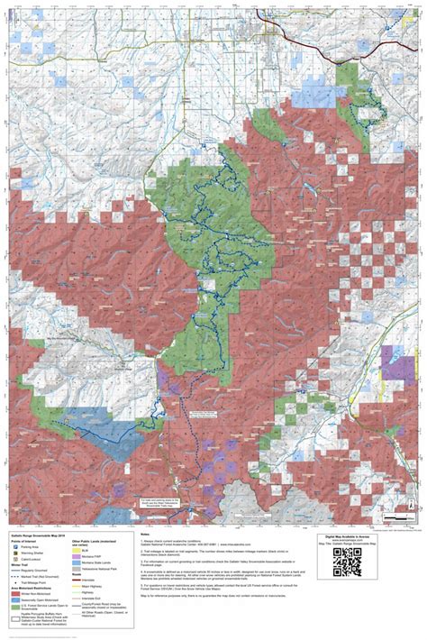 Gallatin Range Snowmobile Map 2019 map by MontanaGPS - Avenza Maps | Avenza Maps