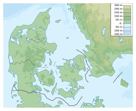 Large physical map of Denmark | Denmark | Europe | Mapsland | Maps of ...