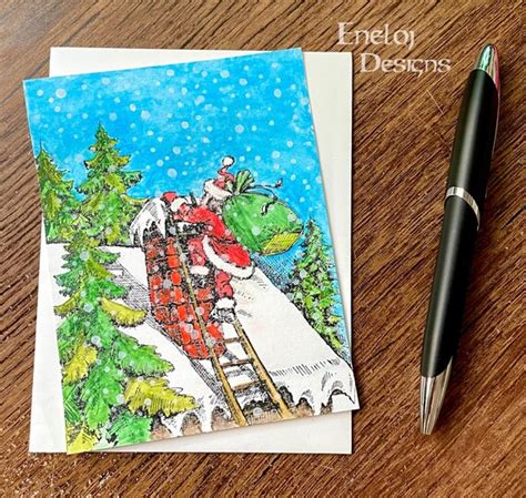 Watercolor Christmas Cards / Santa Claus Card / Christmas - Etsy