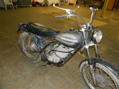 (2) Vintage 1970's AMF Harley Davidson Enduro project motorcycles~SX175~SX250