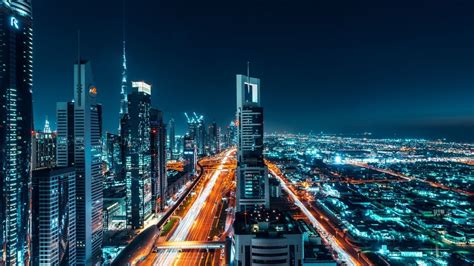 Dubai Night Skyline Wallpapers - Top Free Dubai Night Skyline Backgrounds - WallpaperAccess