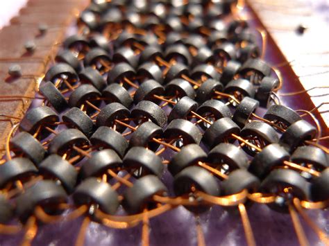 Core memory | The magnetic core memory that I so regret ripp… | Flickr