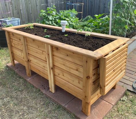 Self watering raised garden bed plans SIP diy raised bed | Etsy