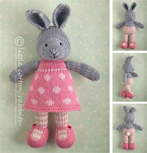 15 Easter Bunny knitting patterns free - The Funky Stitch