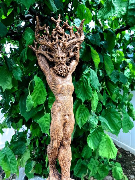 Green Man Cernunnos Statue - Etsy UK