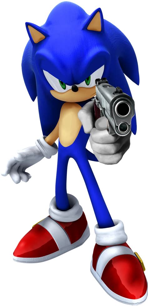 who is sonic pointing the gun at | Fandom