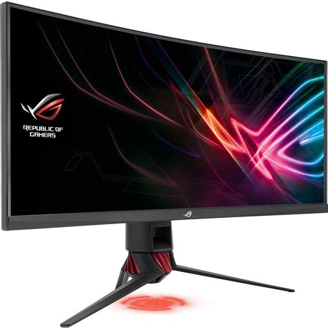 ASUS ROG Strix 35 Curved Gaming Monitor Gray And Red - 3440 x 1440 ...