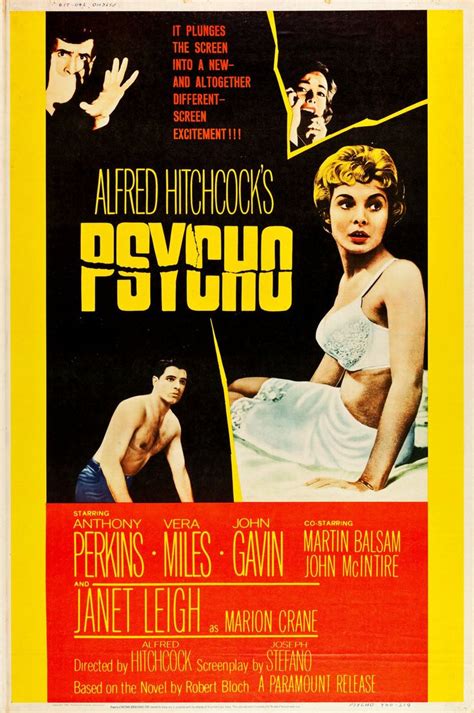 Psycho (1960), US Poster Style Y, 1960 | Janet leigh, Anthony perkins, John gavin