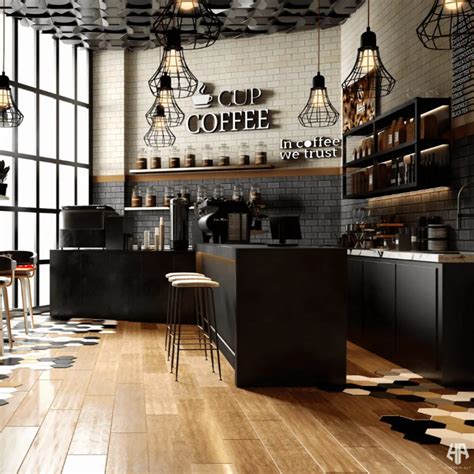 Descobrir 62+ imagem modern cafeteria design - Abzlocal.mx