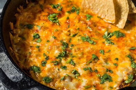 Homemade Mexican Chorizo Queso Oaxaca Dip Stock Image - Image of food ...