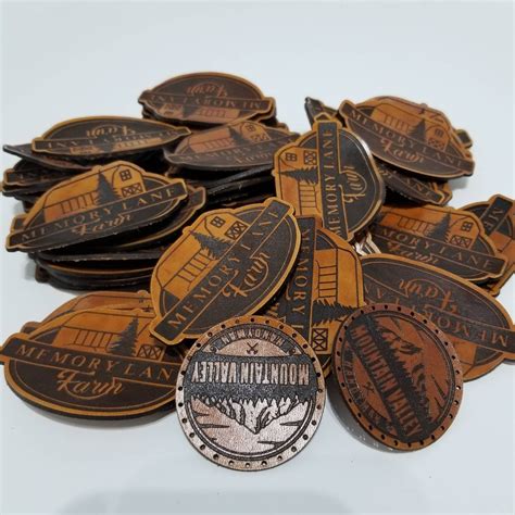 Leather Patches Custom Leather Patches Custom Engrave - Etsy