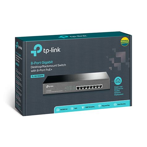 TL-SG1008PE | 8-Port Gigabit Desktop/Rackmount PoE+ Switch with 8-Port | TP-Link United Kingdom