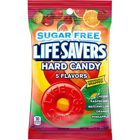 Life Savers, Sugar Free 5 Flavors Hard Candy Bag, 2.75 Ounce - Walmart.com