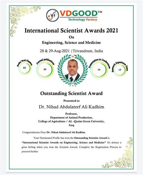 (PDF) International Scientist Awards 2021 On Engineering, Science and Medicine 28 & 29-Aug-2021 ...