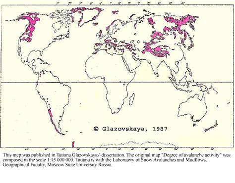 Avalanche Center - World Map of Avalanche Regions