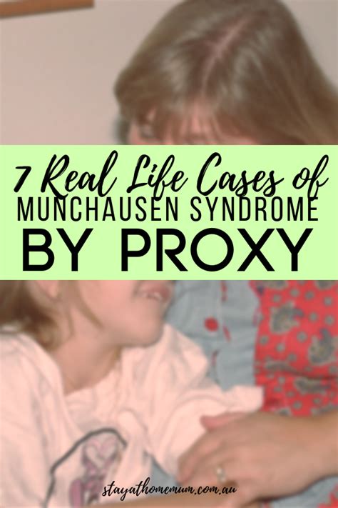 7 Real Life Cases of Munchausen Syndrome by Proxy - Stay at Home Mum