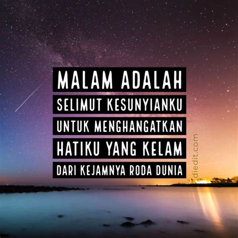 260 Kata Kata Selamat Malam, plus Pantun dan Gambar - diedit.com