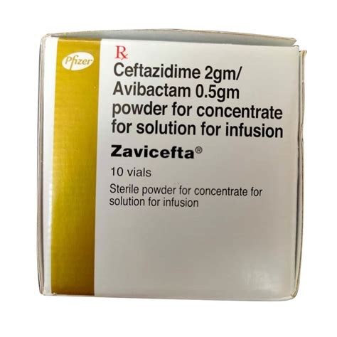 Zavicefta Ceftazidime 2gm Avibactam 0.5gm Infusion Injection at Rs 3643/box in Ahmedabad