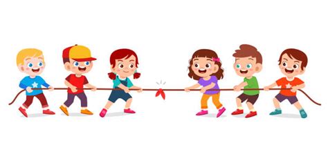 Kids Tug Of War Illustrations, Royalty-Free Vector Graphics & Clip Art ...