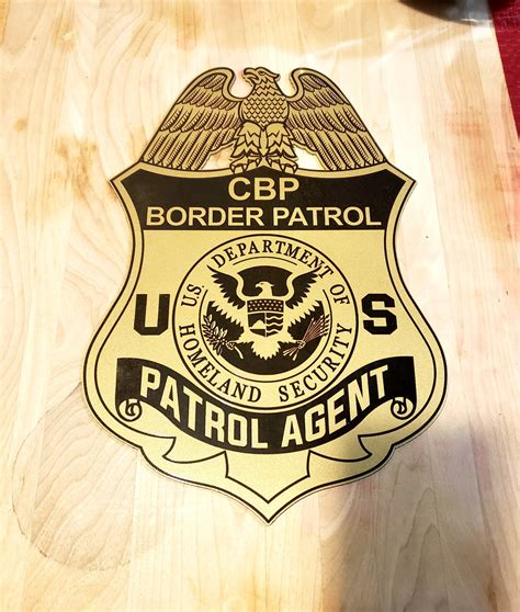 CBP Border Patrol metal badge | Kluge Kustom Designs