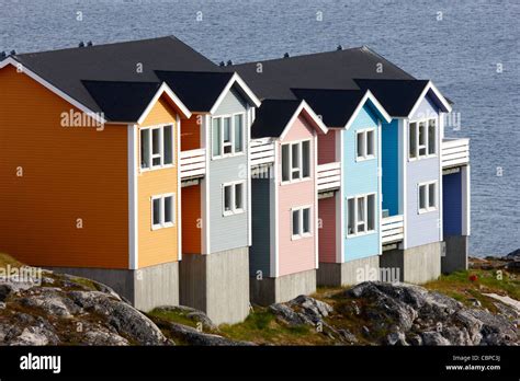 Houses, Nuuk, Greenland Stock Photo - Alamy