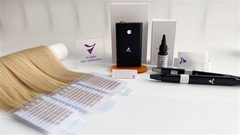 V-light Hair Extensions Experience kit （free shiping）New Packaging Up – V-light hair extensions