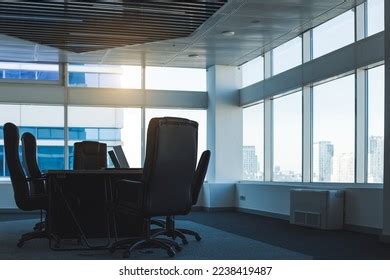 Interior Empty Modern Office Table Chairs Stock Photo 2238419487 ...