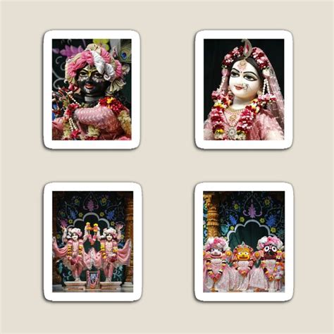 "Radha Krishna- Sri Radhe Krishna - iskcon deities darshan stickers ...