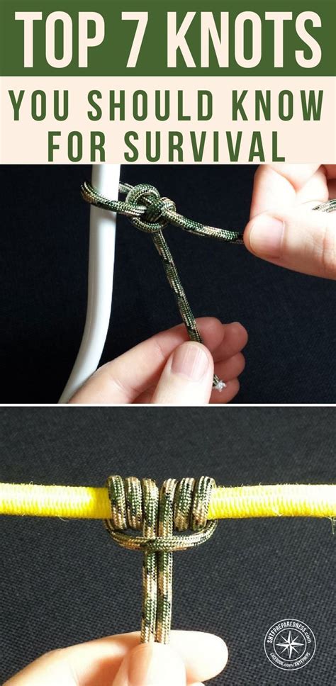 Top 7 Knots You Should Know For Survival - SHTFPreparedness | Survival knots, Survival skills ...