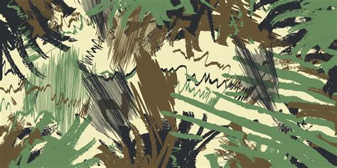 abstract art woodland jungle camouflage stripes seamless pattern military wide background vector ...