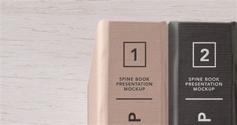 Psd Hardback Book Spine Mockup | Psd Mock Up Templates | Pixeden