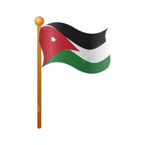 Jordan Flag, Jordan, Flag, Jordan Independence PNG and Vector with Transparent Background for ...