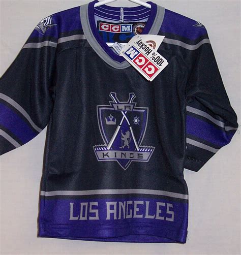 Los Angeles Kings Black Purple CCM 4100 TODDLER Jersey - Hockey Jersey ...