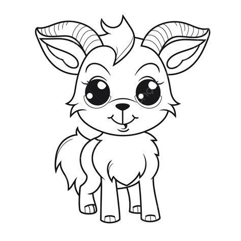 Cute Goat Coloring Pages Outline Sketch Drawing Vector Wing Drawing | sexiezpix Web Porn