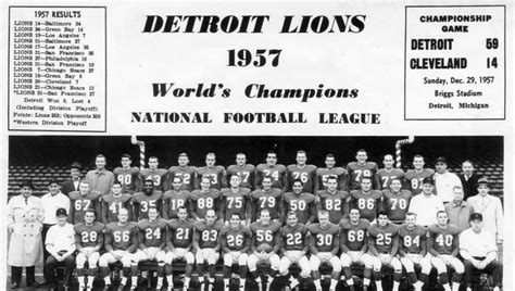 1957 Detroit Lions: Meet the championship roster; where are they now?