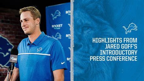 Highlights from Jared Goff's introductory press conference