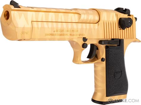 WE-Tech Desert Eagle .50 AE Gas Blowback Airsoft Pistol by Cybergun (Color: Gold Tigerstripe ...