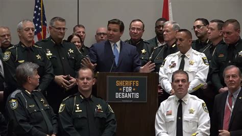 Gov. DeSantis to Sheriffs: Florida distinguishes itself with law and order