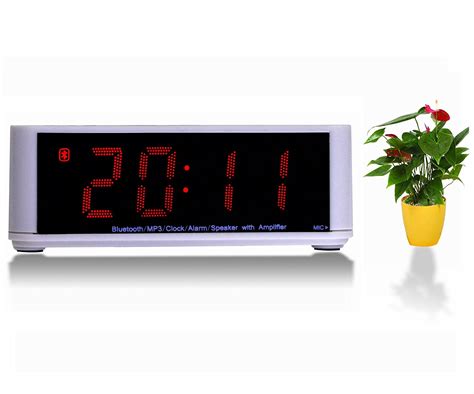ZHPUAT Portable Bluetooth Alarm Clock Radio with FM Radio, Wireless ...