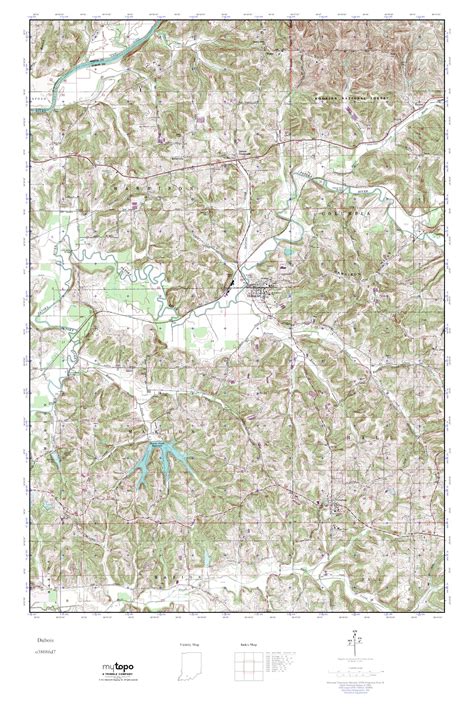 MyTopo Dubois, Indiana USGS Quad Topo Map